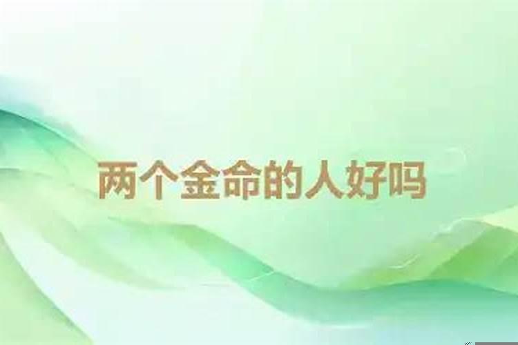 两个金命的人在一起好不好？两个辰时出生的人在一起