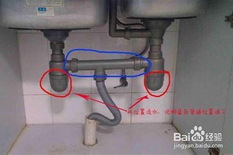 楼下把厨房下水管堵死了，我家反水