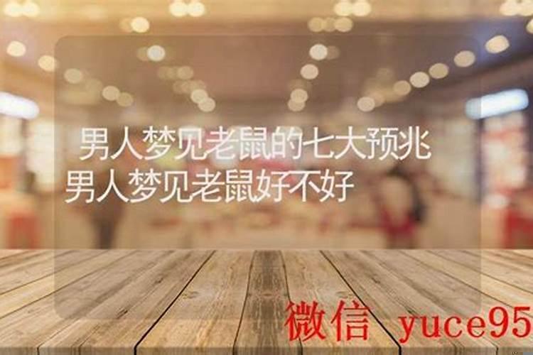 男人梦见老鼠的七大预兆，梦到老鼠是什么征兆