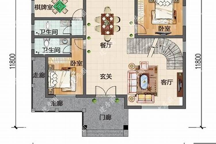 农村房屋坐北朝南