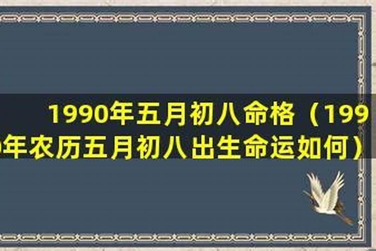 五月初八午时出生