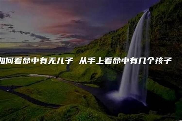 如何看命中是否有儿子