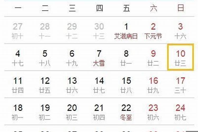 日历的大数字是阳历吗