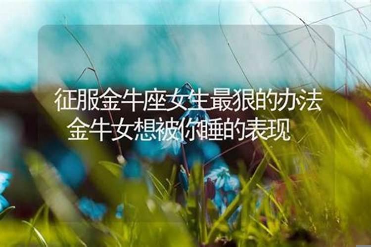 征服金牛座女生