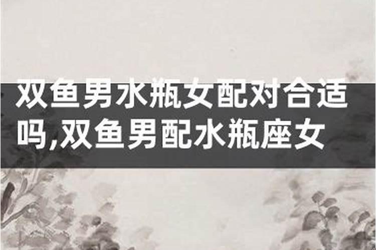 双鱼男和水瓶女合得来吗