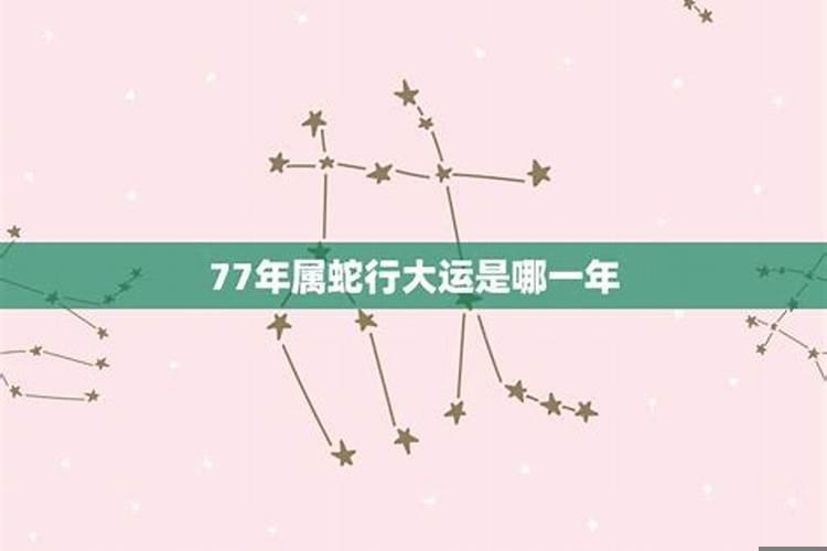77年属蛇44岁以后运势