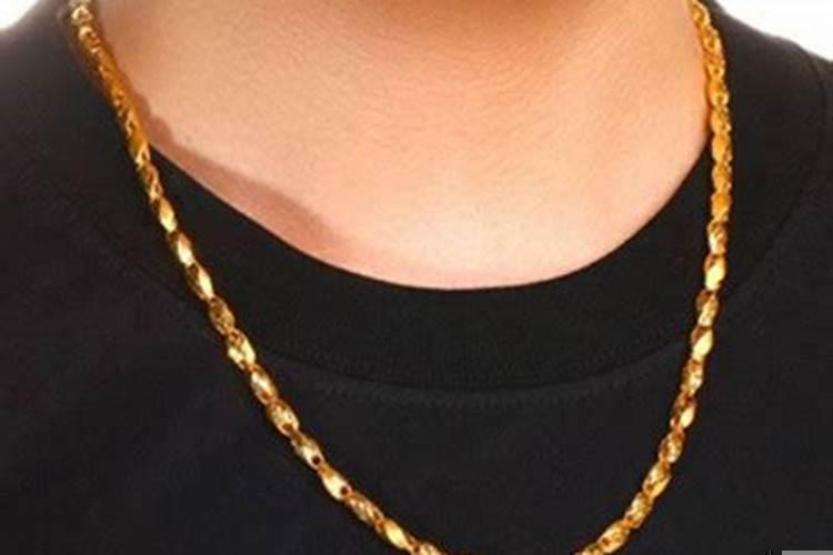 男士黄金项链配什么吊坠好看