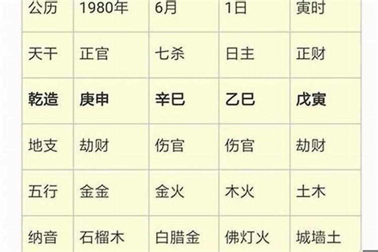 己亥日柱丙寅时柱