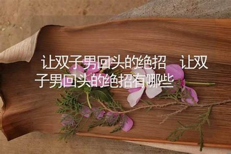 对付双子男的绝招